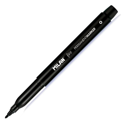 Milan Permanent Marker Black Fine Bullet Tip