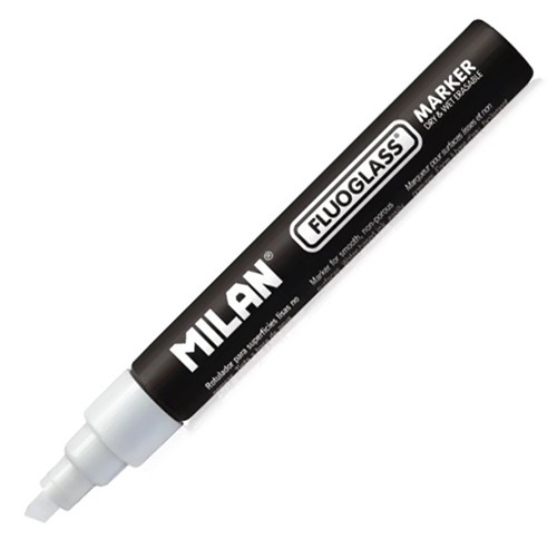 Milan Liquid Chalk Marker White Chisel Tip