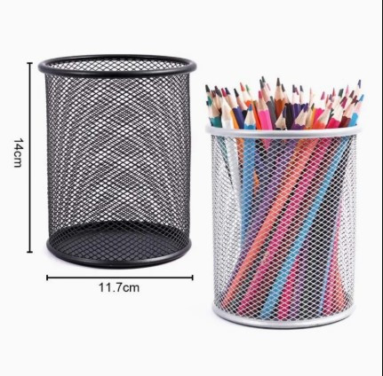 Pen Holder Mesh Black 'Foska'