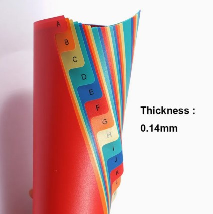 Foska Plastic Dividers A to Z