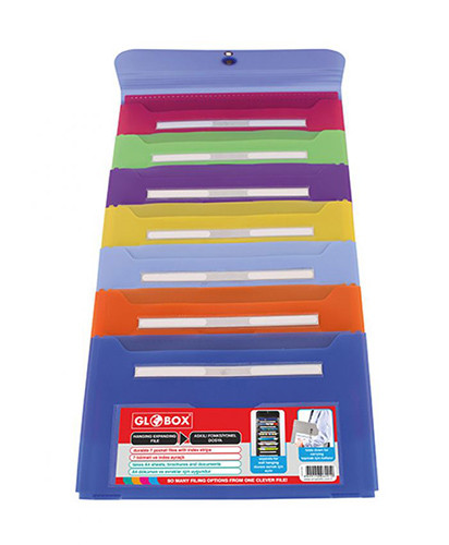 Pocket File Expandable Blue