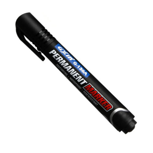 Gxin Permanent Marker Black Bullet Tip