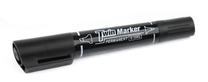 Gxin G-112A Permanent Marker Double Sided (twin tip) Black