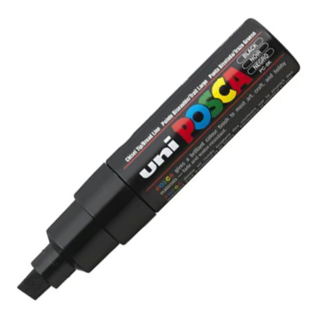UNI Acrylic Paint Marker 8mm Tip Black