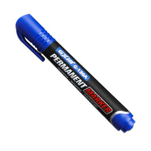 Gxin Permanent Marker Blue Bullet Tip