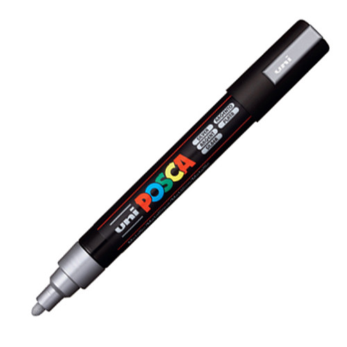 Paint Marker 'Posca PC-5M' Silver