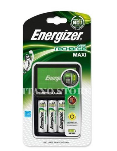 Battery charger including 4 batteries 'Energizer'