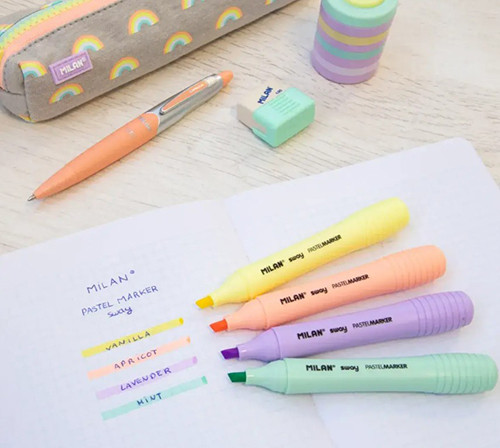 Highlighters Pastel Colours 'Milan'
Pack of 4