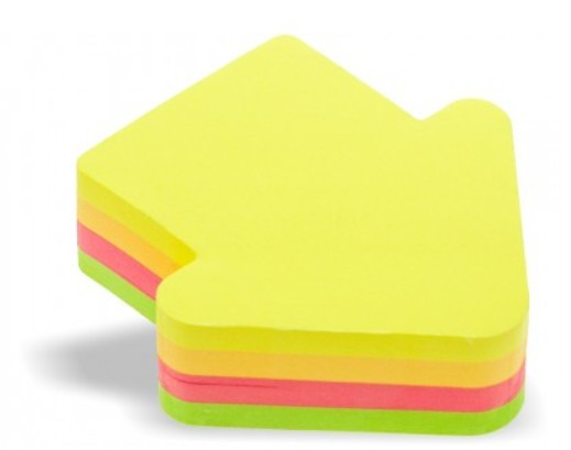Sticky Notes 73 x 67mm Arrow Shaped