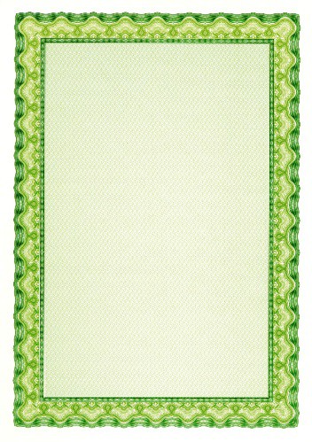A4 115gsm Green Certificate Paper