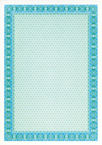 A4 115gsm Turqoise Certificate Paper