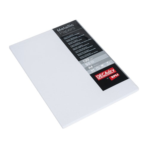 A4 130gsm White Metallic Paper