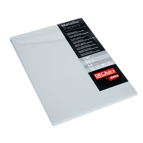 A4 130gsm Silver Metallic Paper