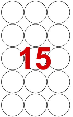 Labels Round 50mm Diameter
Pack of 1500