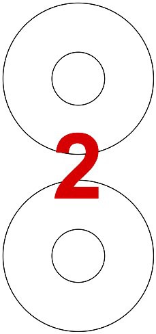 Labels for CD's 117mm Diameter
Pack of 200