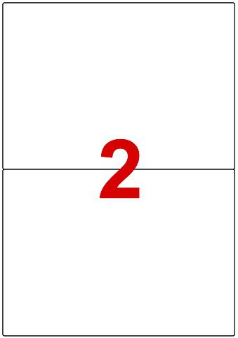 Labels 210 x 148.5mm
Pack of 200