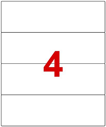 Labels 192 x 59mm
Pack of 400