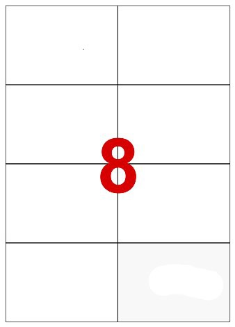 Labels 105 x 74mm
Pack of 800