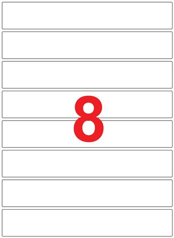 Labels 192 x 34mm
Pack of 800
