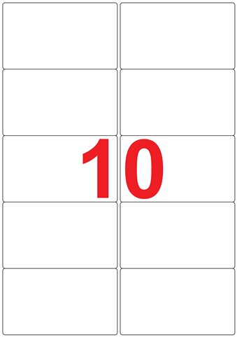 Labels 99.06 x 57mm
Pack of 1000