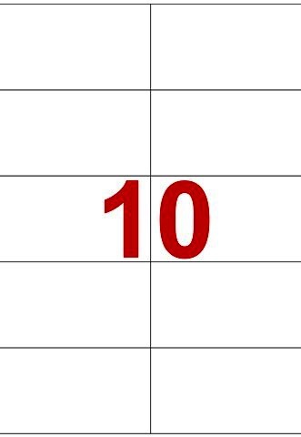 Labels 105 x 57mm
Pack of 1000