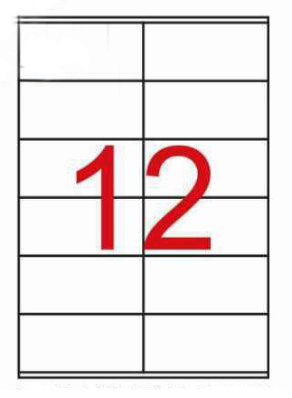 Labels 105 x 48mm
Pack of 1200