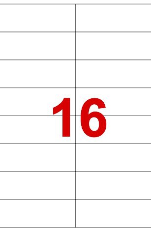 Labels 105 x 37mm
Pack of 1600