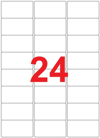 Labels 64 x 34mm
Pack of 2400