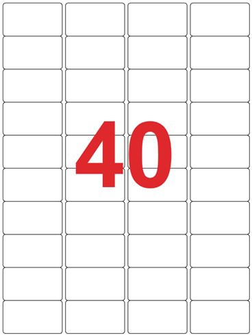 Labels 52.5 X 29.7mm
Pack of 4000