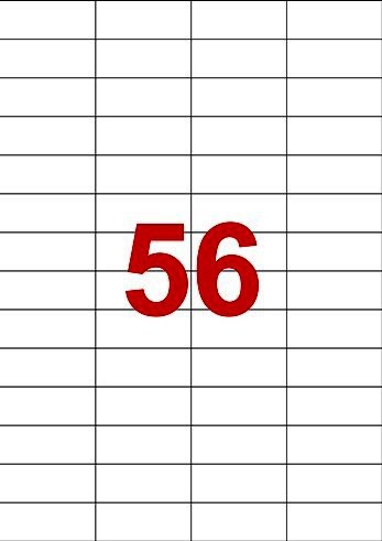 Labels 52.5 x 21.17mm
Pack of 5600