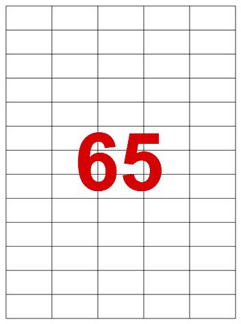 Labels 38.1 x 21.2mm
Pack of 6500