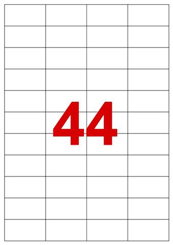 Transparent labels 48.5 x 25.4mm
Pack of 1100