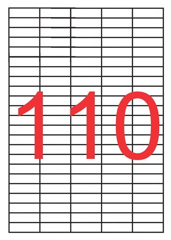 Transparent labels 40 x 12mm
Pack of 2750