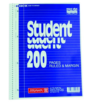 A4 Ruled Spiral Book 200 Pages