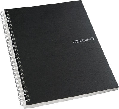 A5 Ruled Spiral Book 140 Pages Black