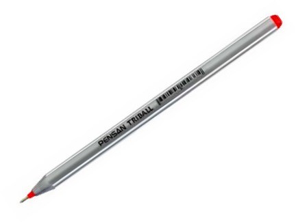 Pensan Triball Ballpen Medium Red