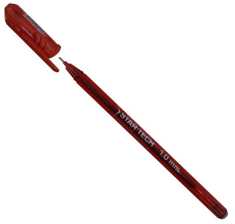 Pensan Star Tech Ballpen Medium Red