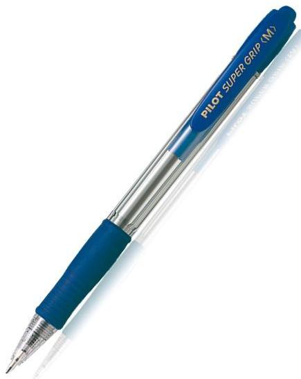 Pilot Retractable Supergrip Ballpen Blue