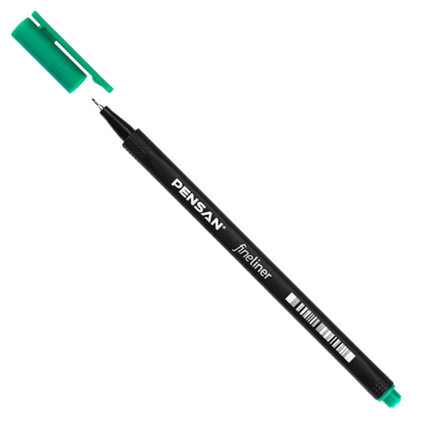 Pensan Fineliner Green
