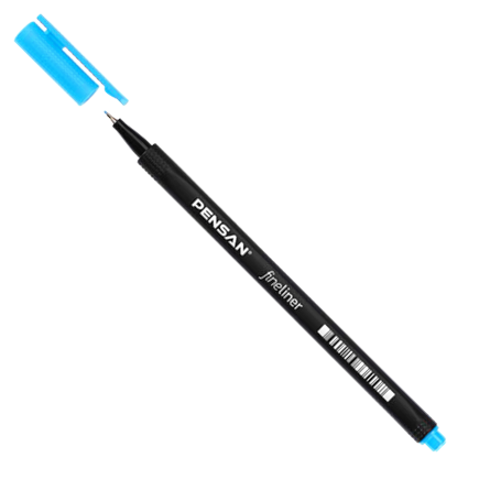 Pensan Fineliner Light Blue