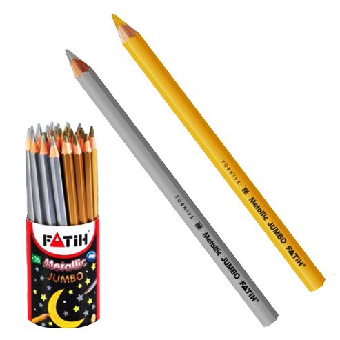 Fatih Jumbo Pencil Gold or Silver Colours