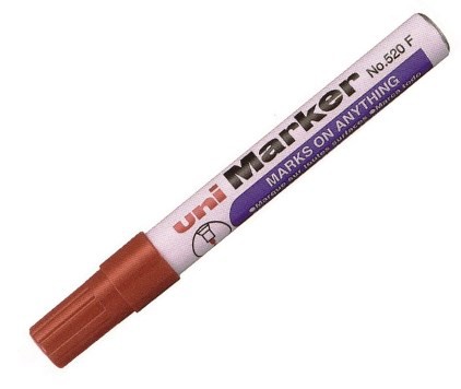 UNI Permanent Marker Red Bullet Tip