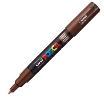 UNI Acrylic Paint Marker 0.7mm Tip Brown