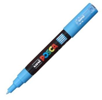 UNI Acrylic Paint Marker 0.7mm Tip Light Blue