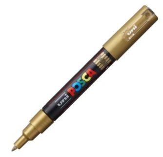 UNI Acrylic Paint Marker 0.7mm Tip Gold