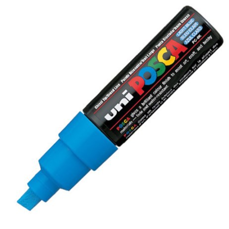 UNI Acrylic Paint Marker 8mm Tip Blue