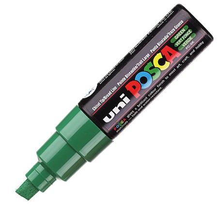 UNI Acrylic Paint Marker 8mm Tip Green