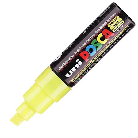 UNI Acrylic Paint Marker 8mm Tip Yellow