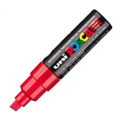 UNI Acrylic Paint Marker 8mm Tip Red
