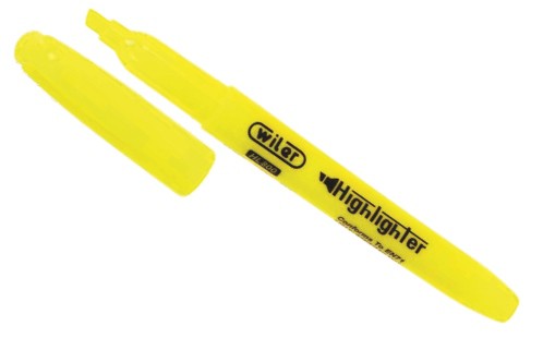 Wiler Highlighter Fine Tip Yellow